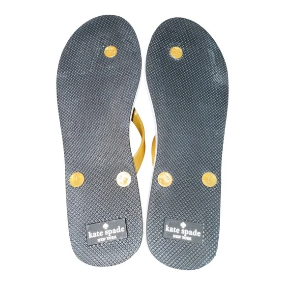 Kate Spade Polka Dot. Flip Flops 9 Sandals - Picture 4 of 6